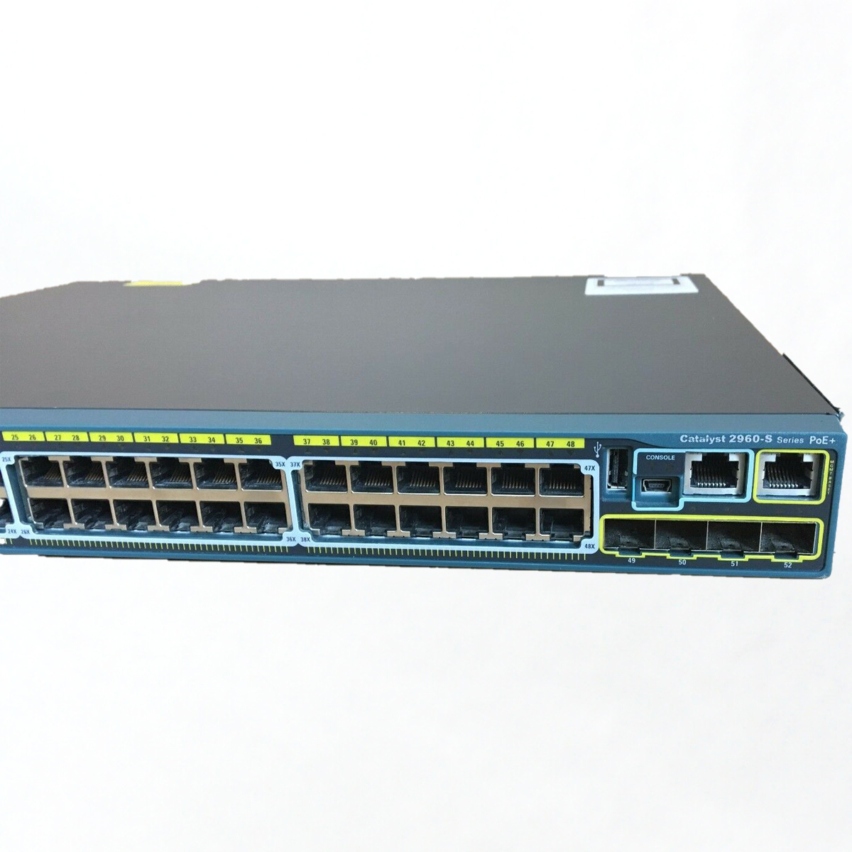 سوئیچ 48 پورت PoE با 4 پورت SFP سیسکو مدل WS-C2960S-48FPS-L-3